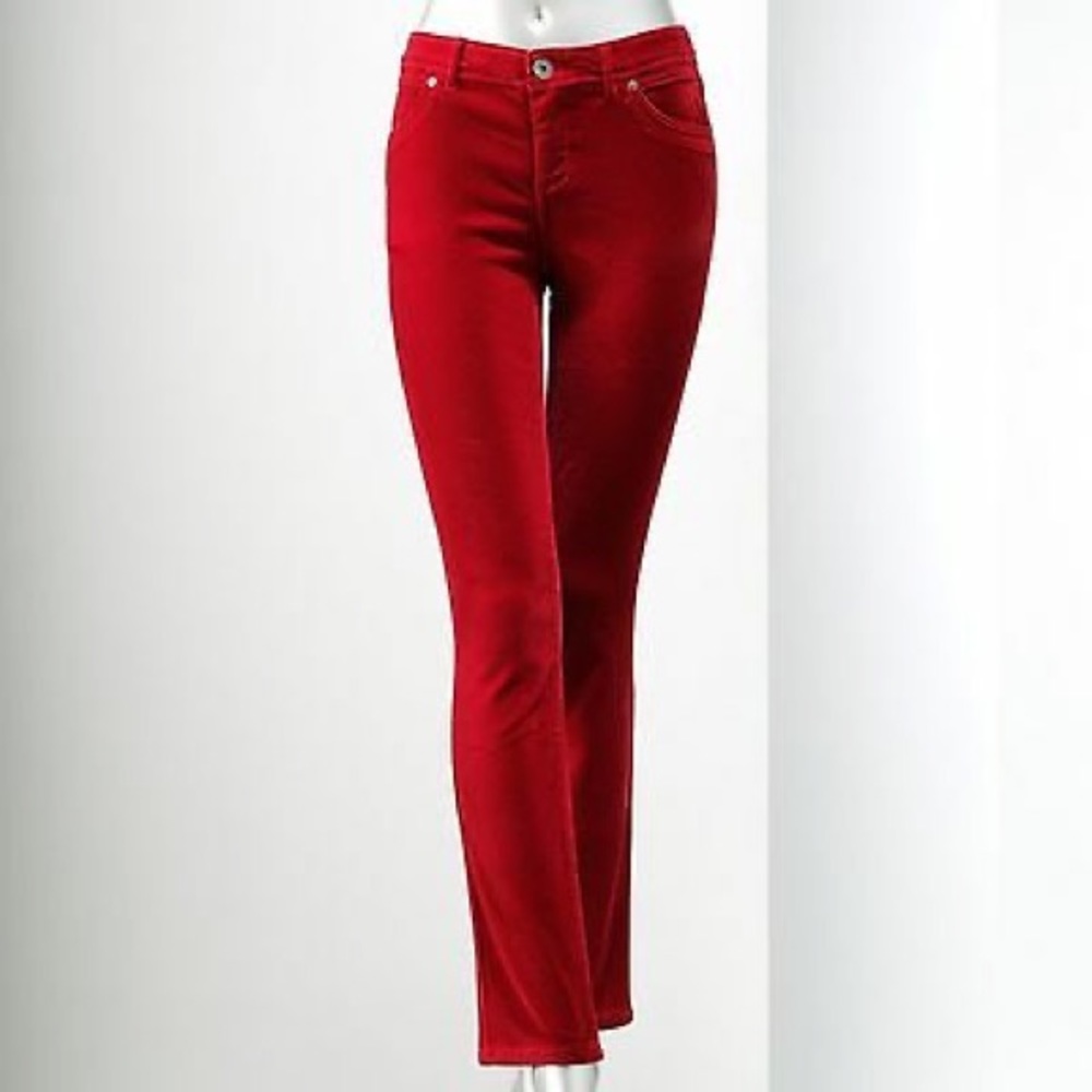 Simply Vera Vera Wang skinny red pant